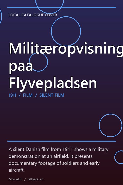 Militæropvisning paa Flyvepladsen poster
