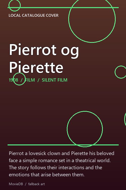 Pierrot og Pierette poster