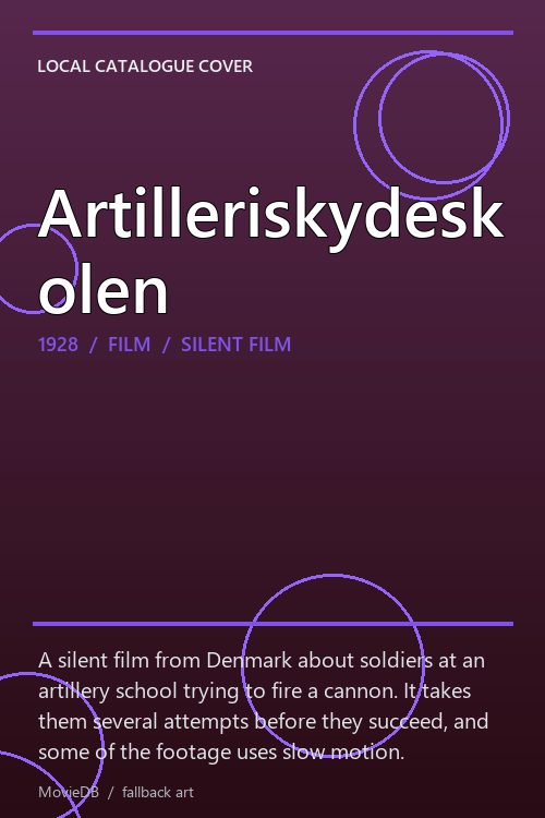 Artilleriskydeskolen poster