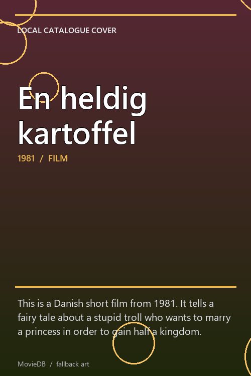 En heldig kartoffel poster