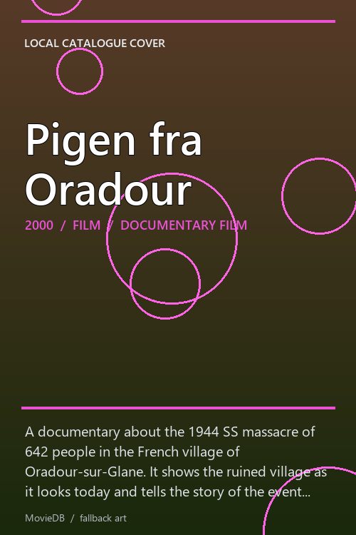 Pigen fra Oradour poster