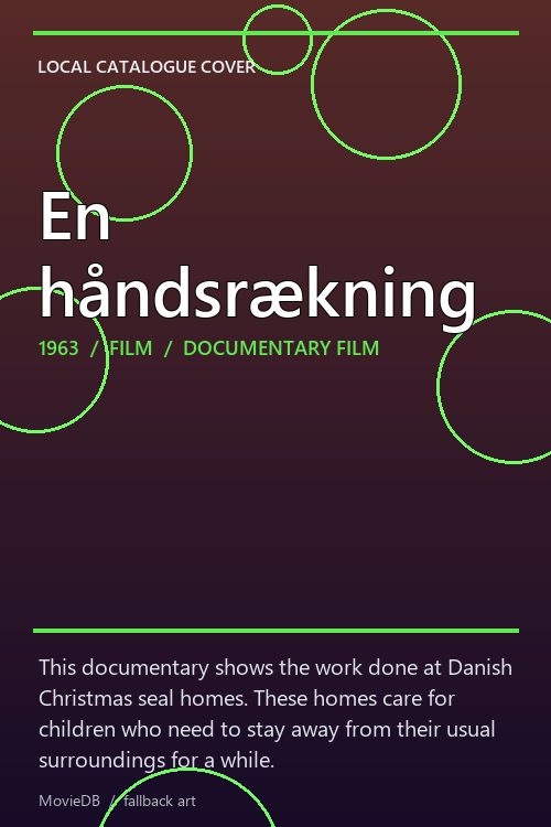 En håndsrækning poster
