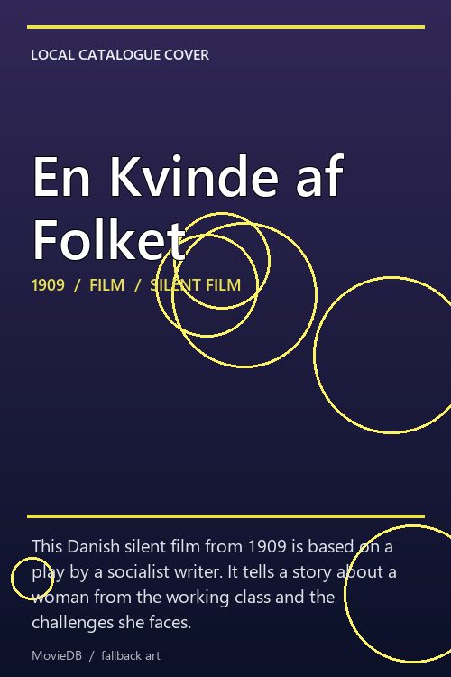 En Kvinde af Folket poster