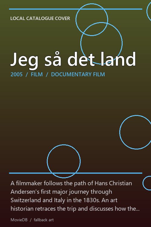 Jeg så det land poster