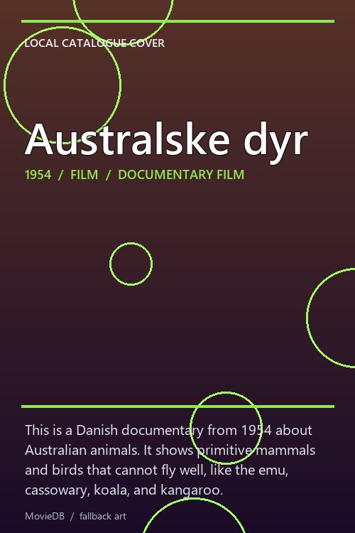 Australske dyr poster