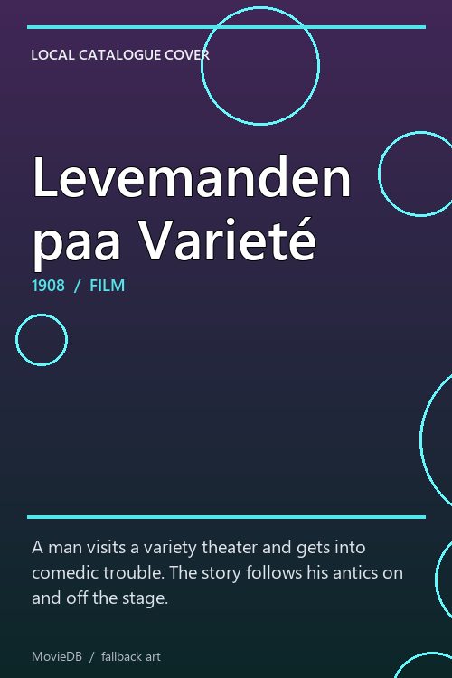 Levemanden paa Varieté poster