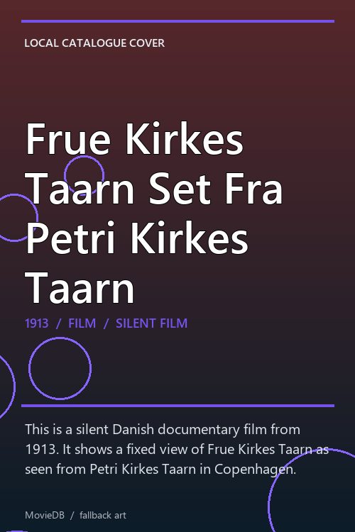 Frue Kirkes Taarn Set Fra Petri Kirkes Taarn poster
