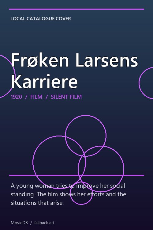 Frøken Larsens Karriere poster