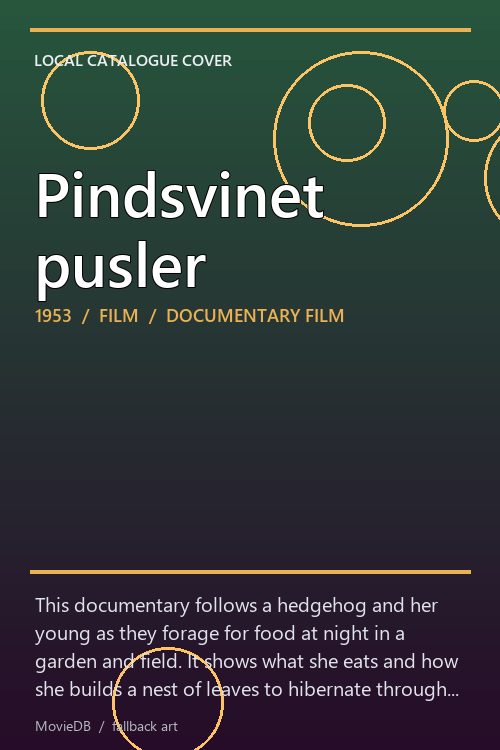 Pindsvinet pusler poster