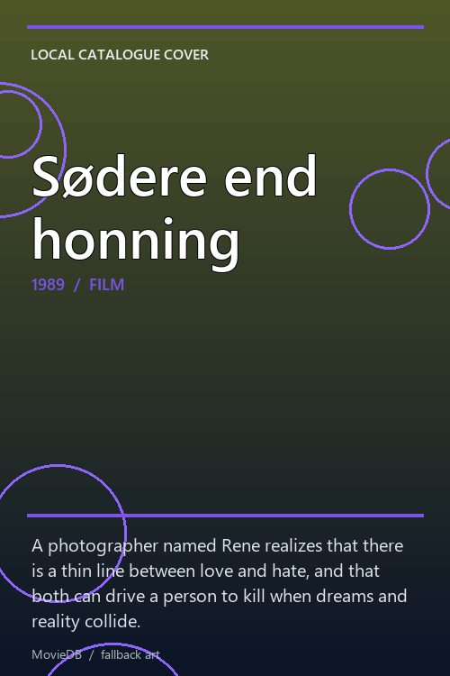 Sødere end honning poster