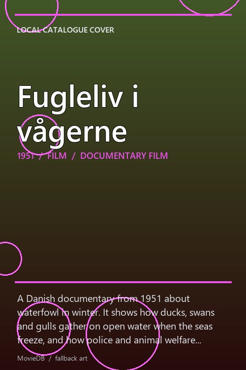Fugleliv i vågerne poster