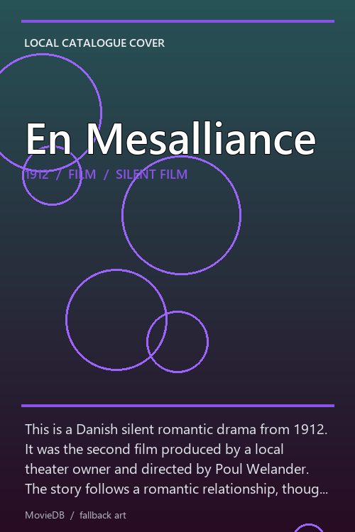 En Mesalliance poster