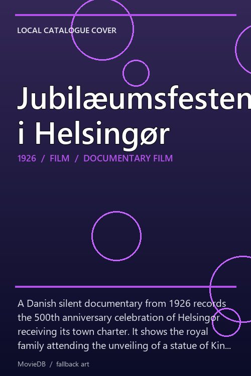 Jubilæumsfesten i Helsingør poster