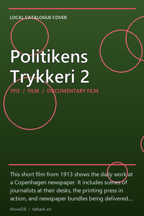 Politikens Trykkeri 2 poster