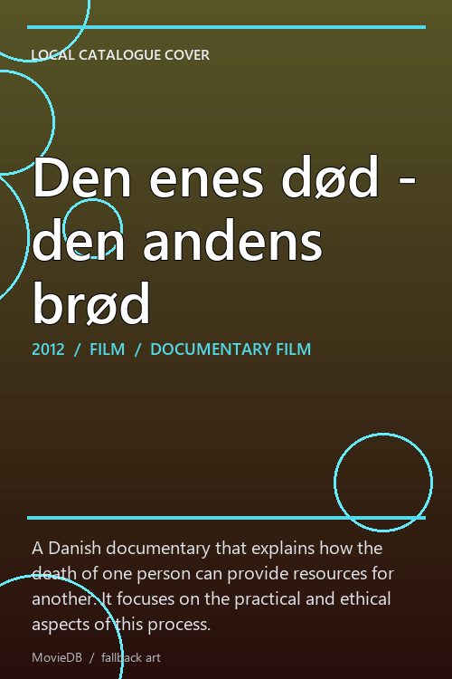 Den enes død - den andens brød poster