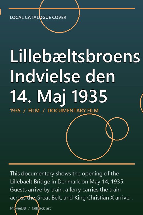 Lillebæltsbroens Indvielse den 14. Maj 1935 poster