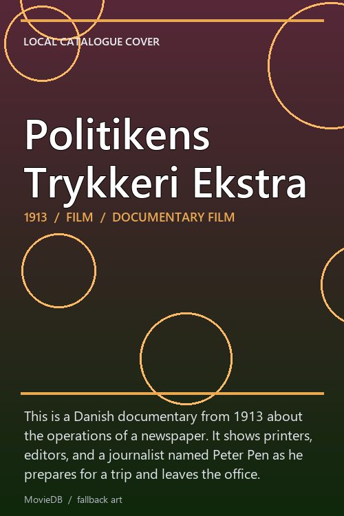 Politikens Trykkeri Ekstra poster