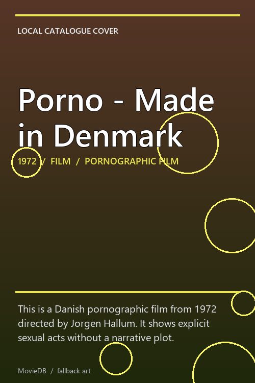 Porno - Made in Denmark poster
