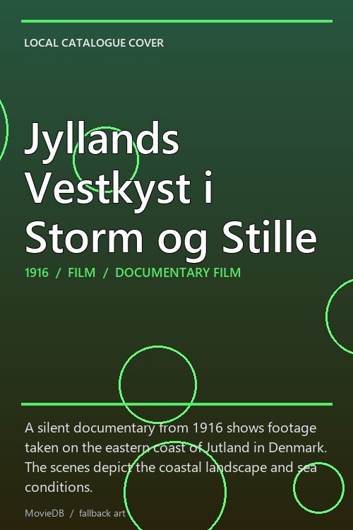 Jyllands Vestkyst i Storm og Stille poster