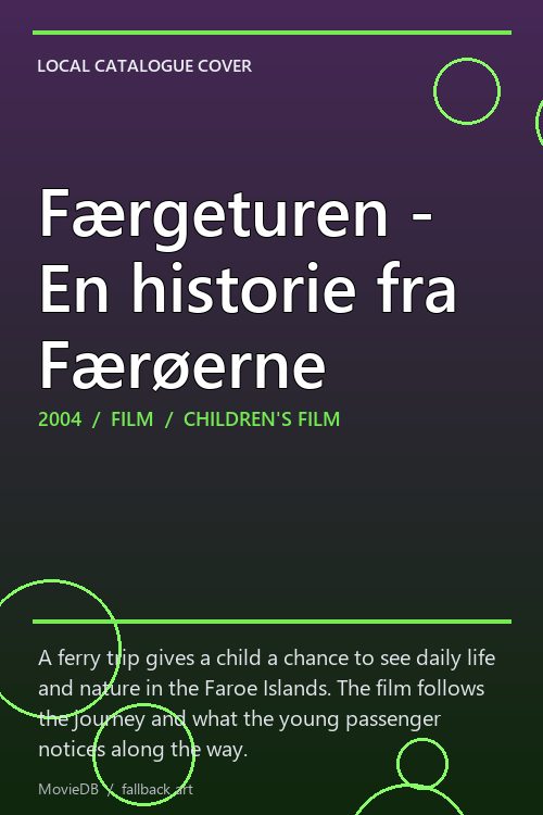 Færgeturen - En historie fra Færøerne poster