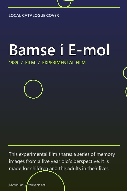Bamse i E-mol poster