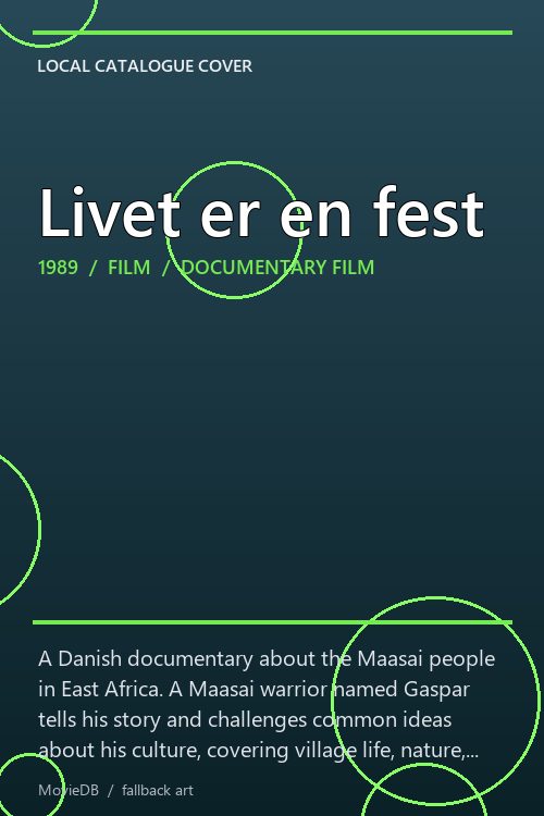Livet er en fest poster