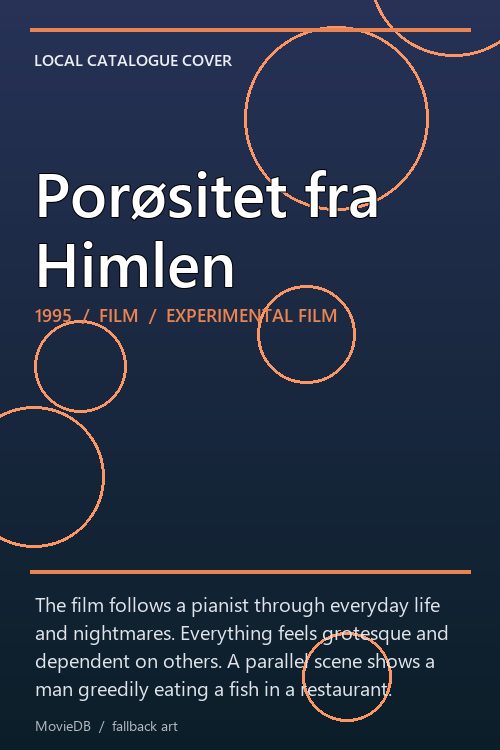 Porøsitet fra Himlen poster