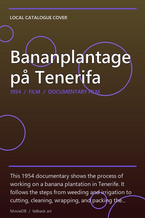 Bananplantage på Tenerifa poster