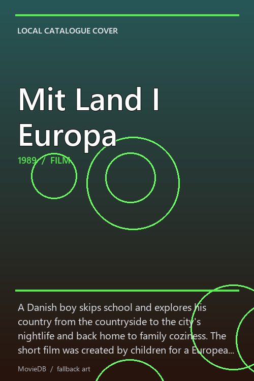 Mit Land I Europa poster