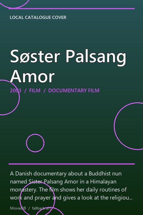 Søster Palsang Amor poster