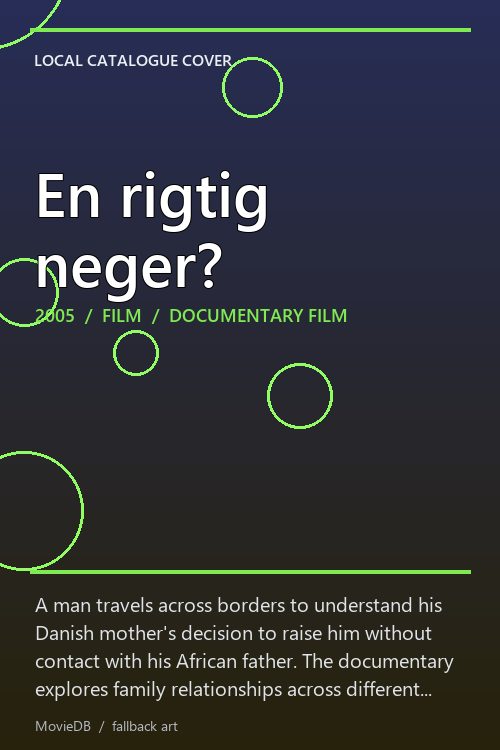 En rigtig neger? poster