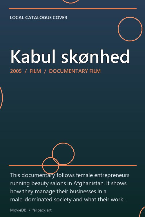 Kabul skønhed poster