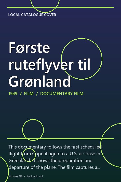 Første ruteflyver til Grønland poster