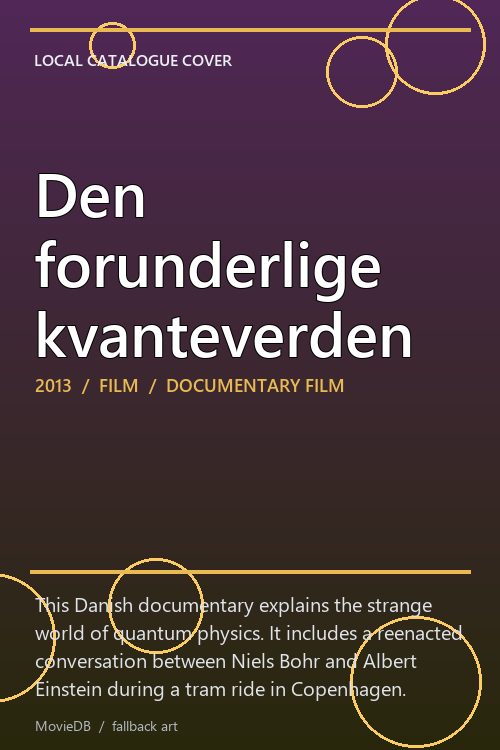 Den forunderlige kvanteverden poster