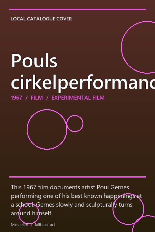 Pouls cirkelperformance poster