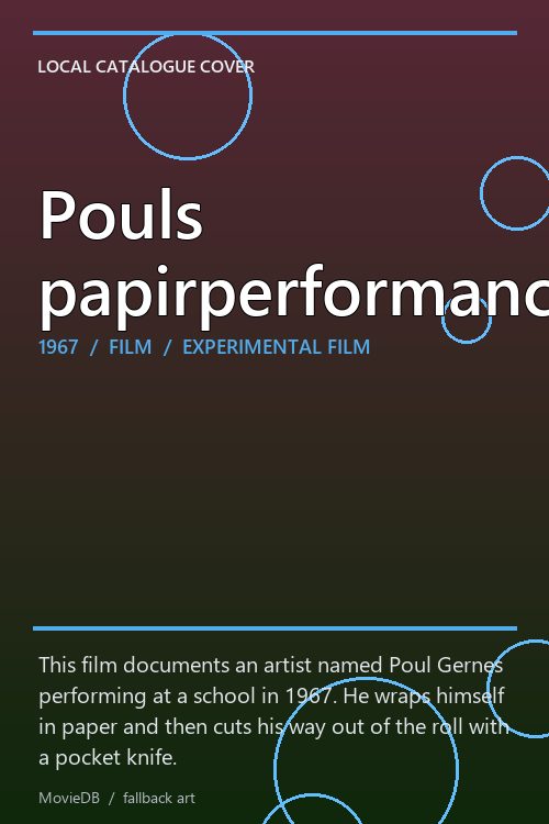 Pouls papirperformance poster