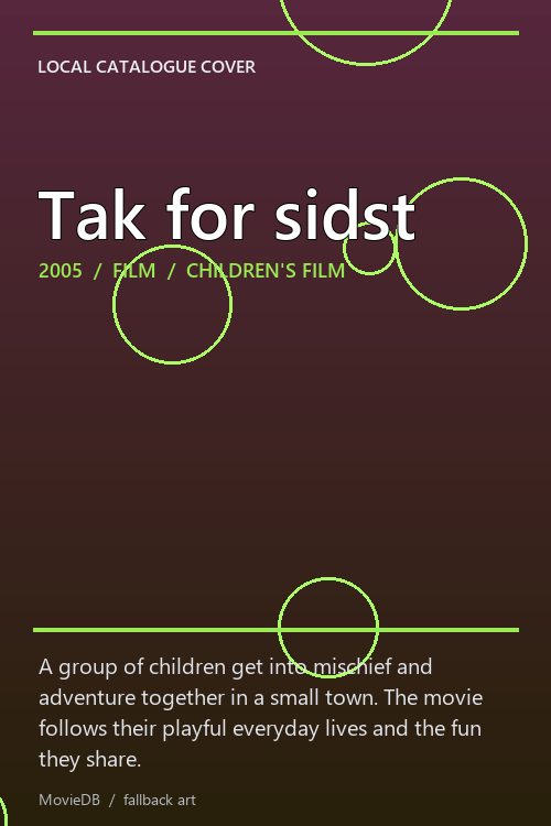 Tak for sidst poster