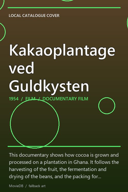 Kakaoplantage ved Guldkysten poster
