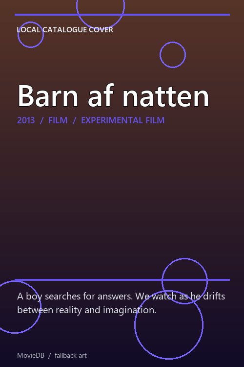 Barn af natten poster