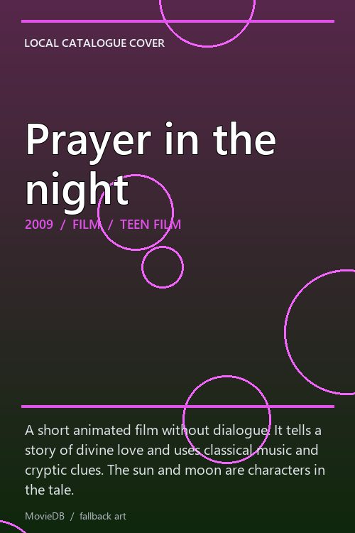 Prayer in the night poster