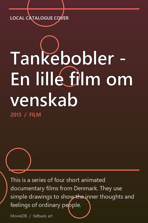 Tankebobler - En lille film om venskab poster