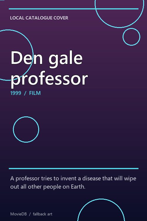 Den gale professor poster