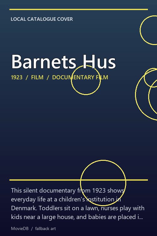 Barnets Hus poster