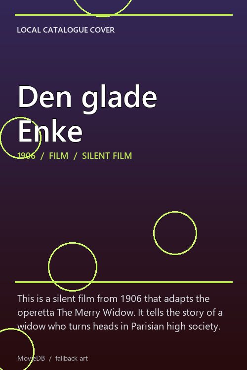 Den glade Enke poster