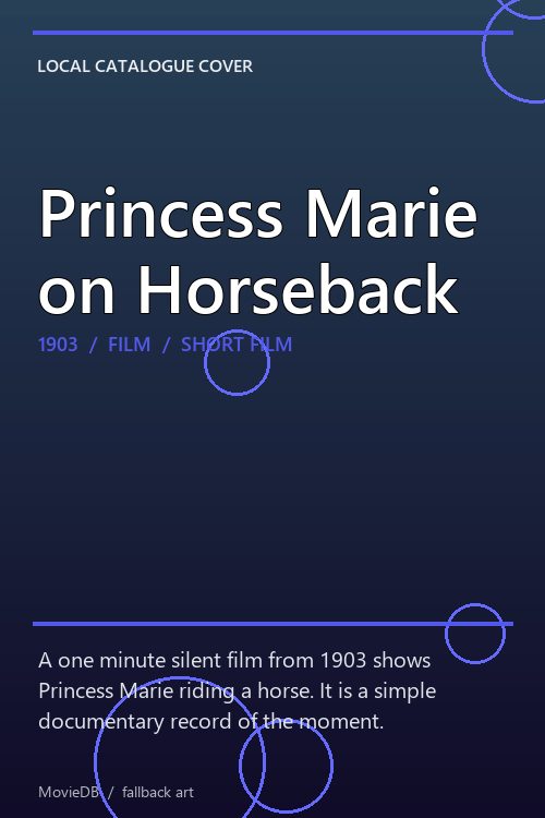 Princess Marie on Horseback poster