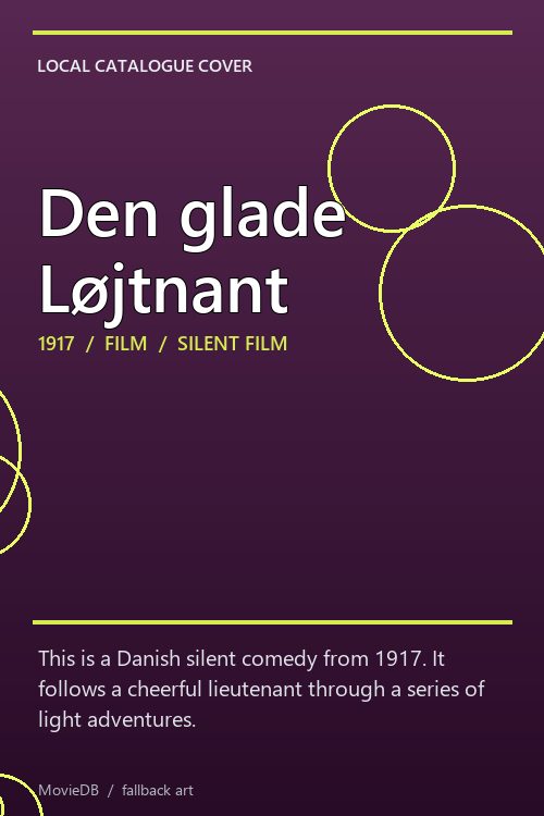 Den glade Løjtnant poster