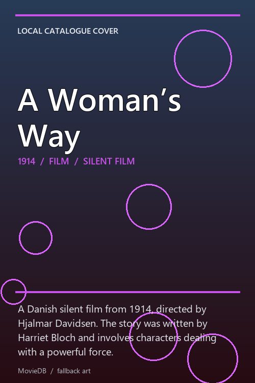 A Woman’s Way poster