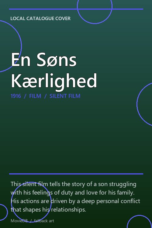 En Søns Kærlighed poster