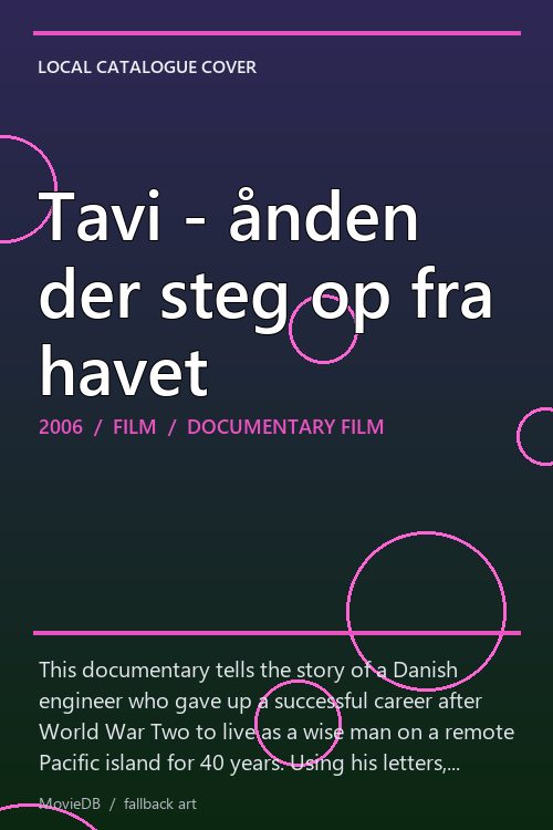Tavi - ånden der steg op fra havet poster