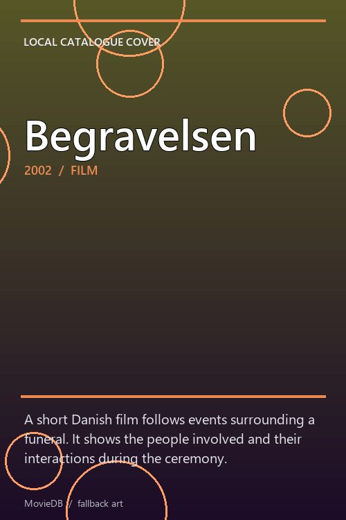 Begravelsen poster